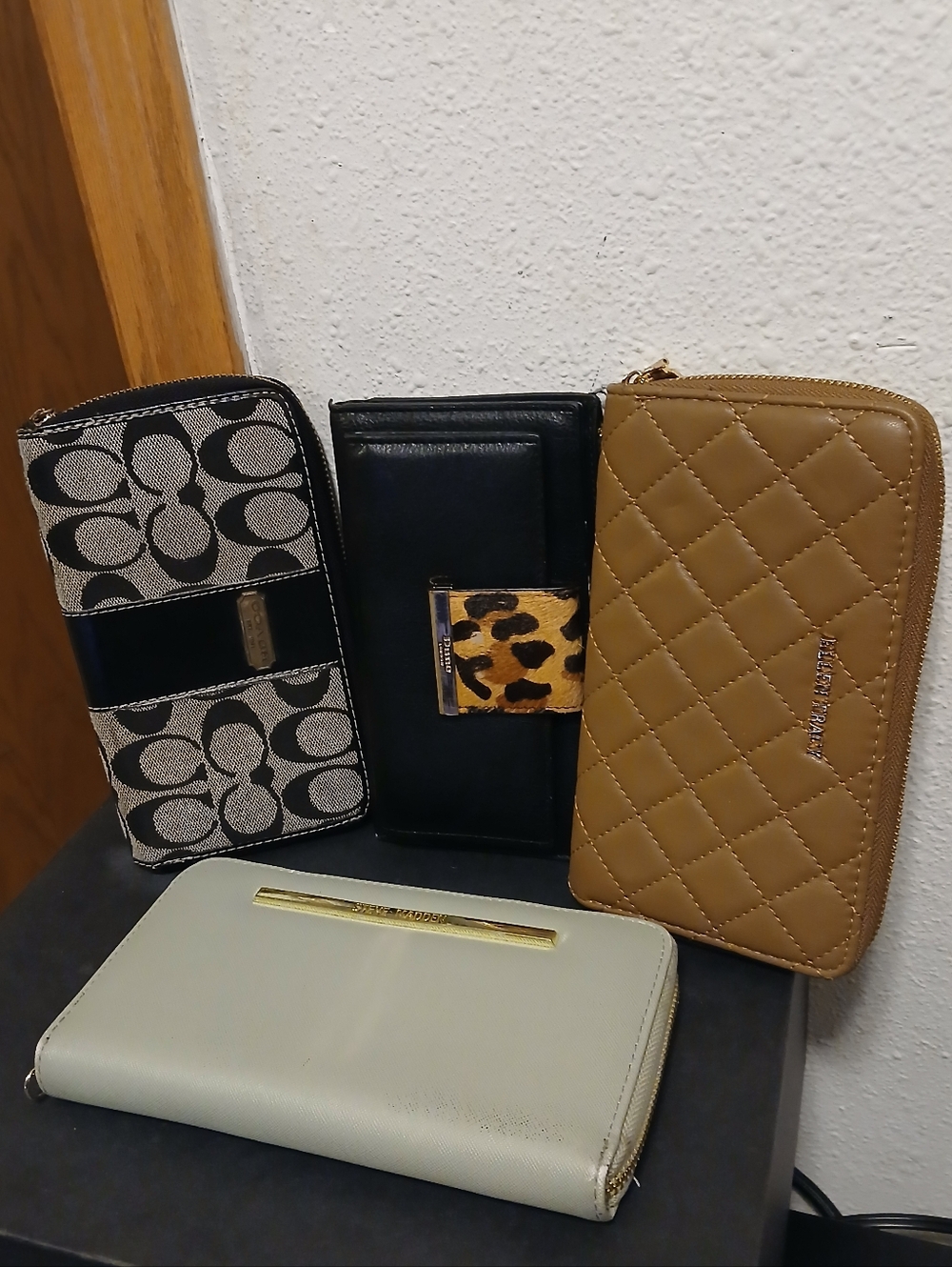 Designer Wallet Bundle | Set of 4:Coach, Dune London, Steve Madden & Ellen Tracy